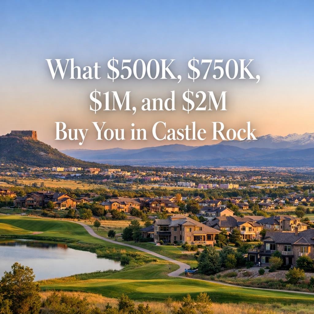 What $500K, $750K, $1M, and $2M Buy You in Castle Rock