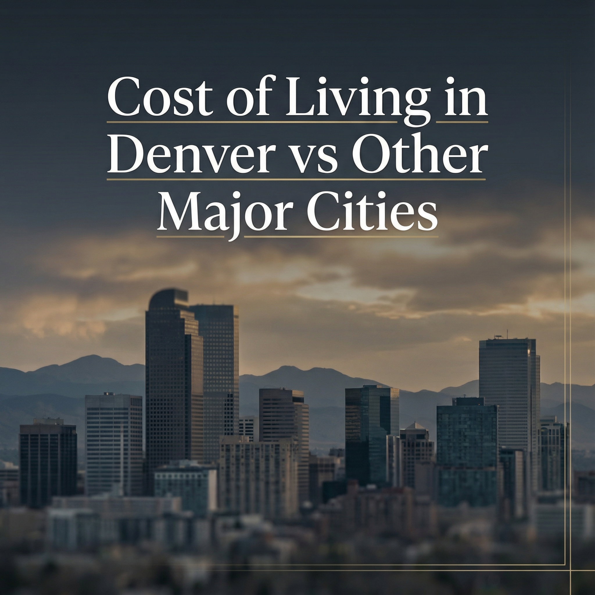 Cost of Living in Denver vs Other Major Cities