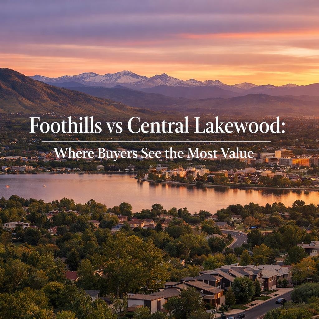 Foothills vs Central Lakewood: Where Buyers See the Most Value