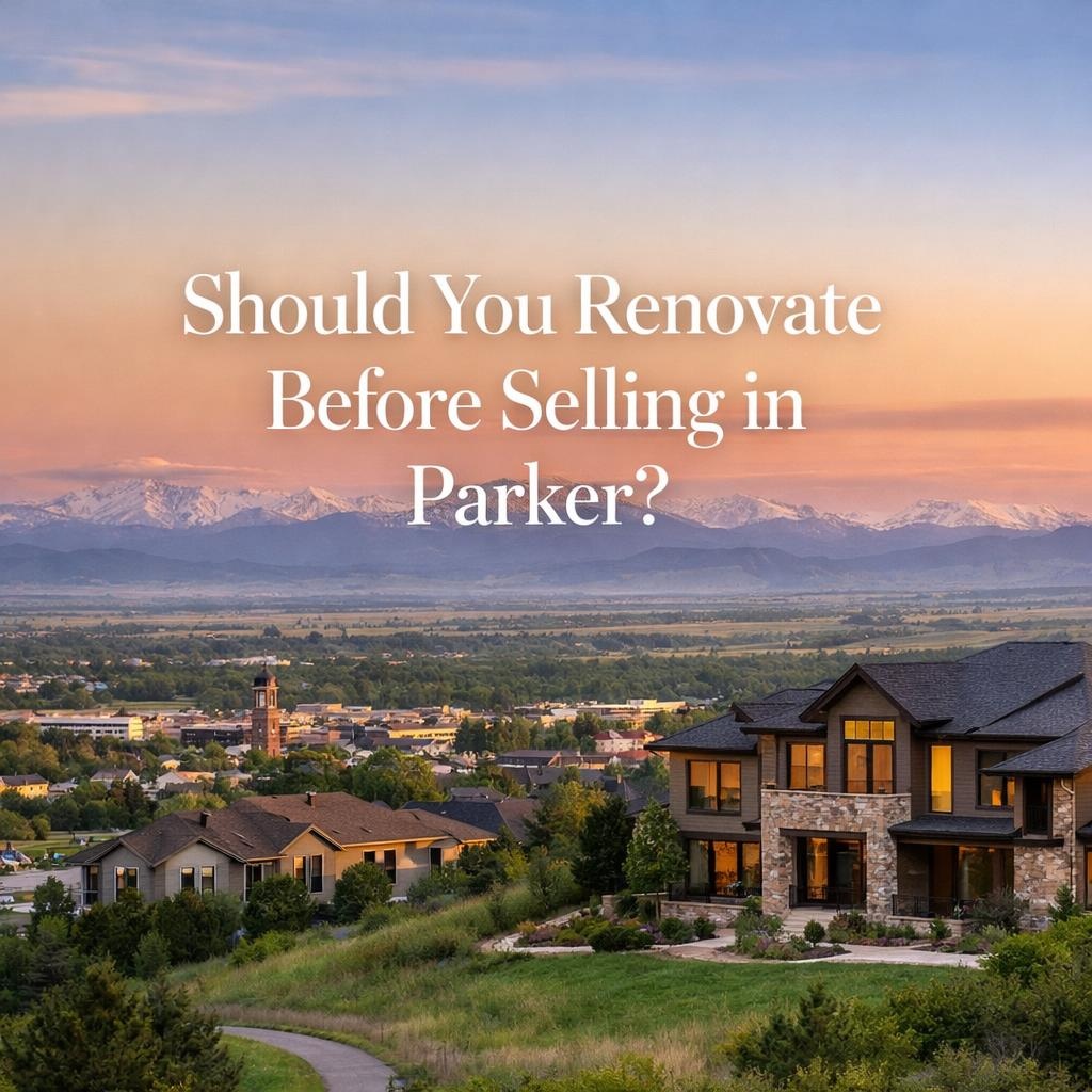 Should You Renovate Before Selling in Parker?
