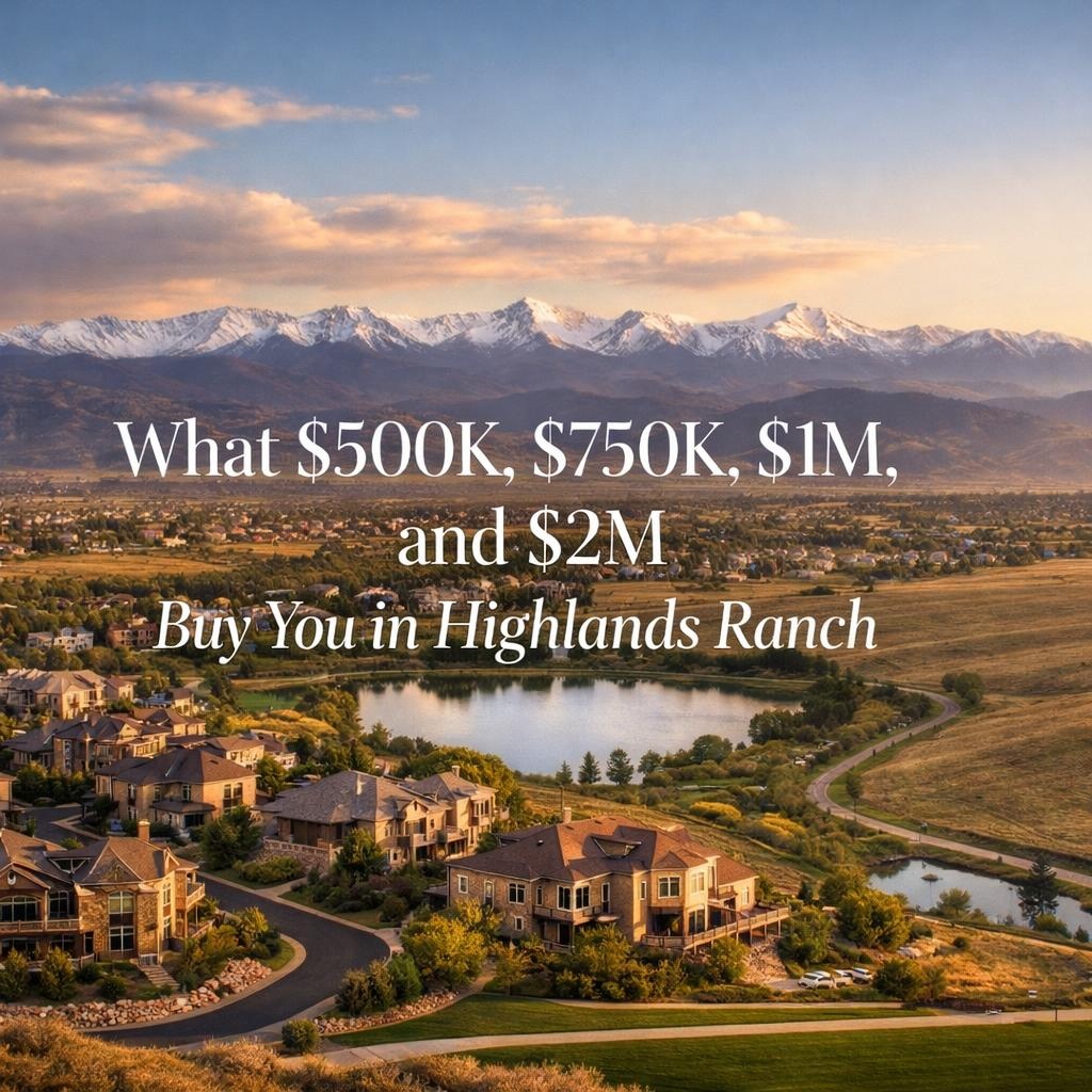 What $500K, $750K, $1M, and $2M Buy You in Highlands Ranch