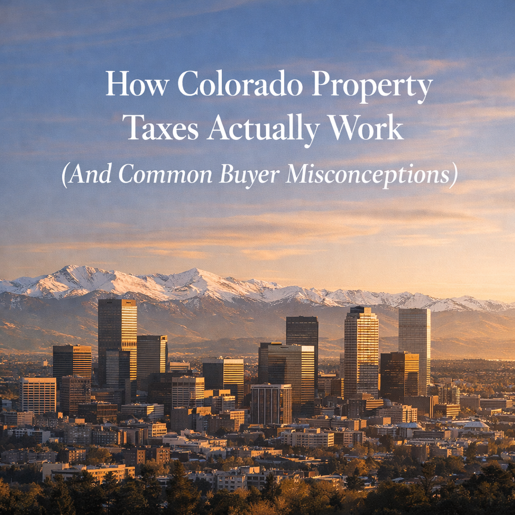How Colorado Property Taxes Actually Work (And Common Buyer Misconceptions)