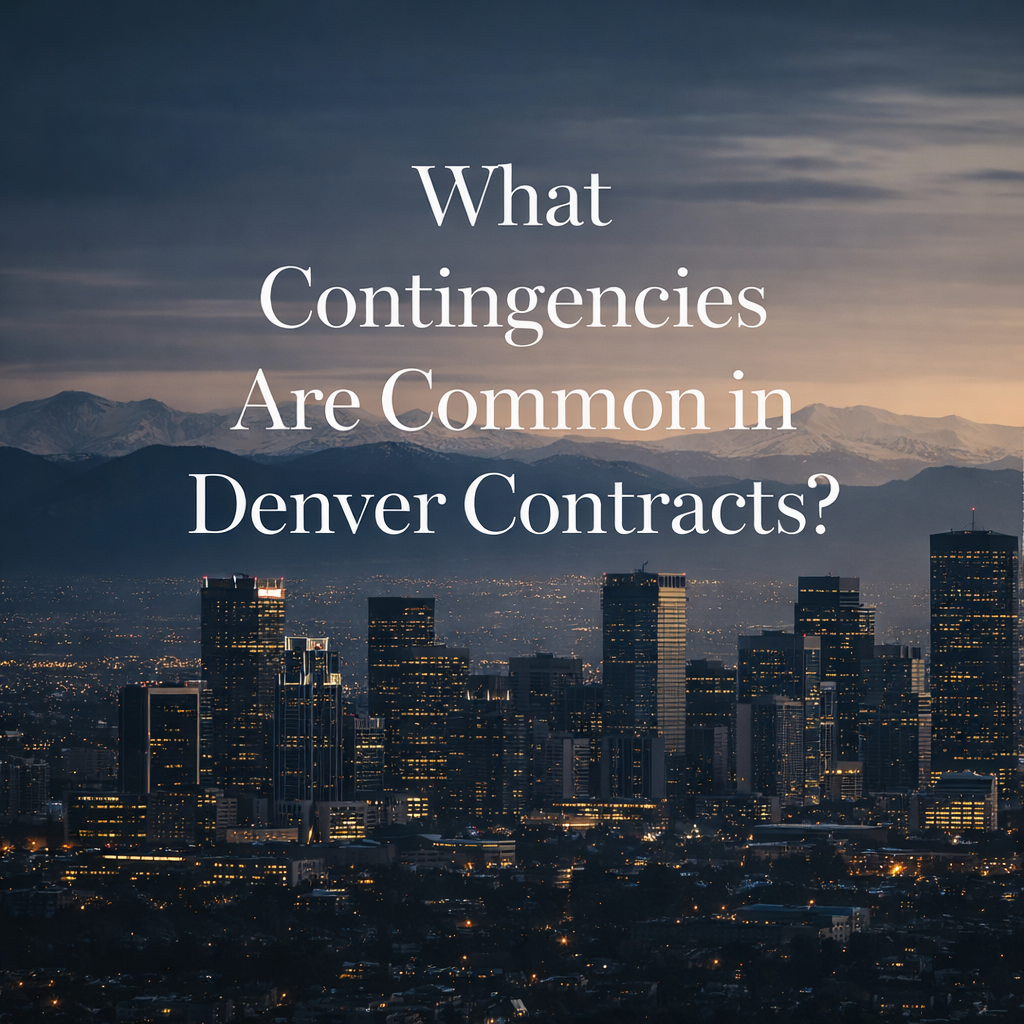 What Contingencies Are Common in Denver Contracts?