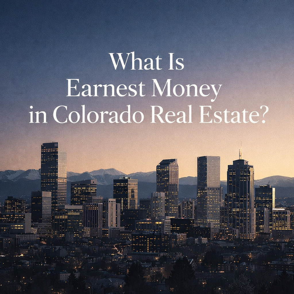 What Is Earnest Money in Colorado Real Estate?