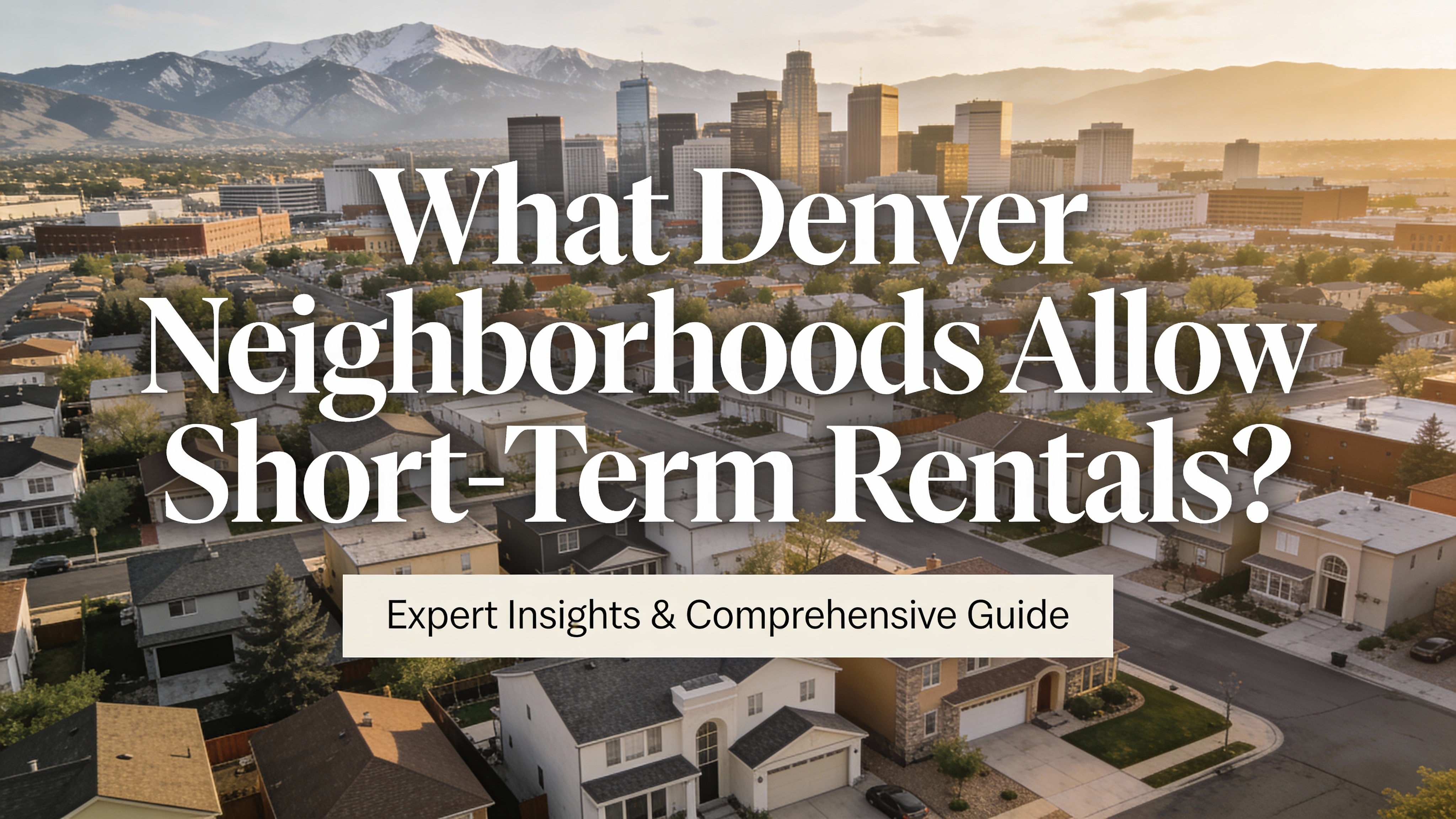 What Denver Neighborhoods Allow Short-Term Rentals? - Lairio — Real ...