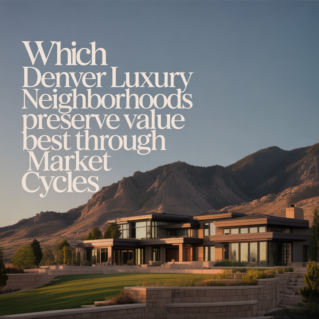 Which Denver Luxury Neighborhoods Preserve Value Best Through Market Cycles
