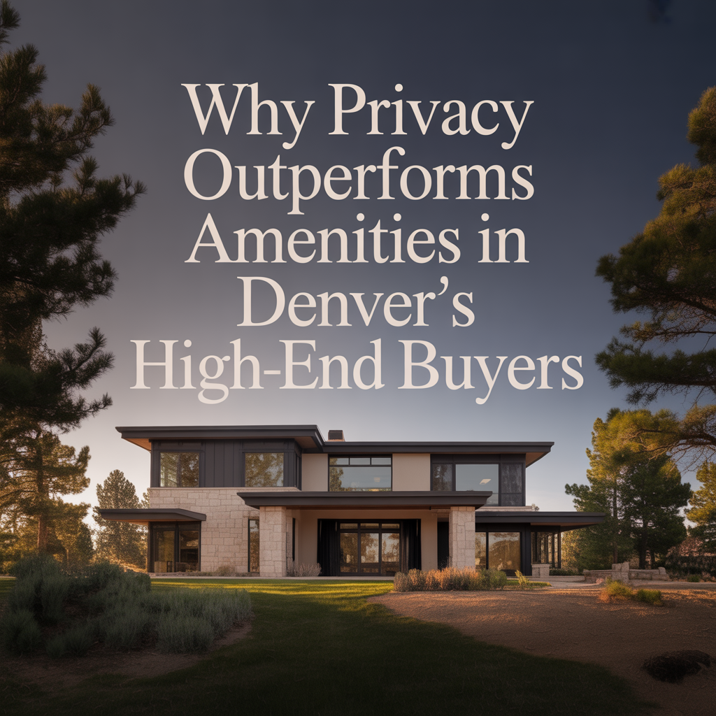 Why Privacy Outperforms Amenities in Denver&rsquo;s High-End Buyers