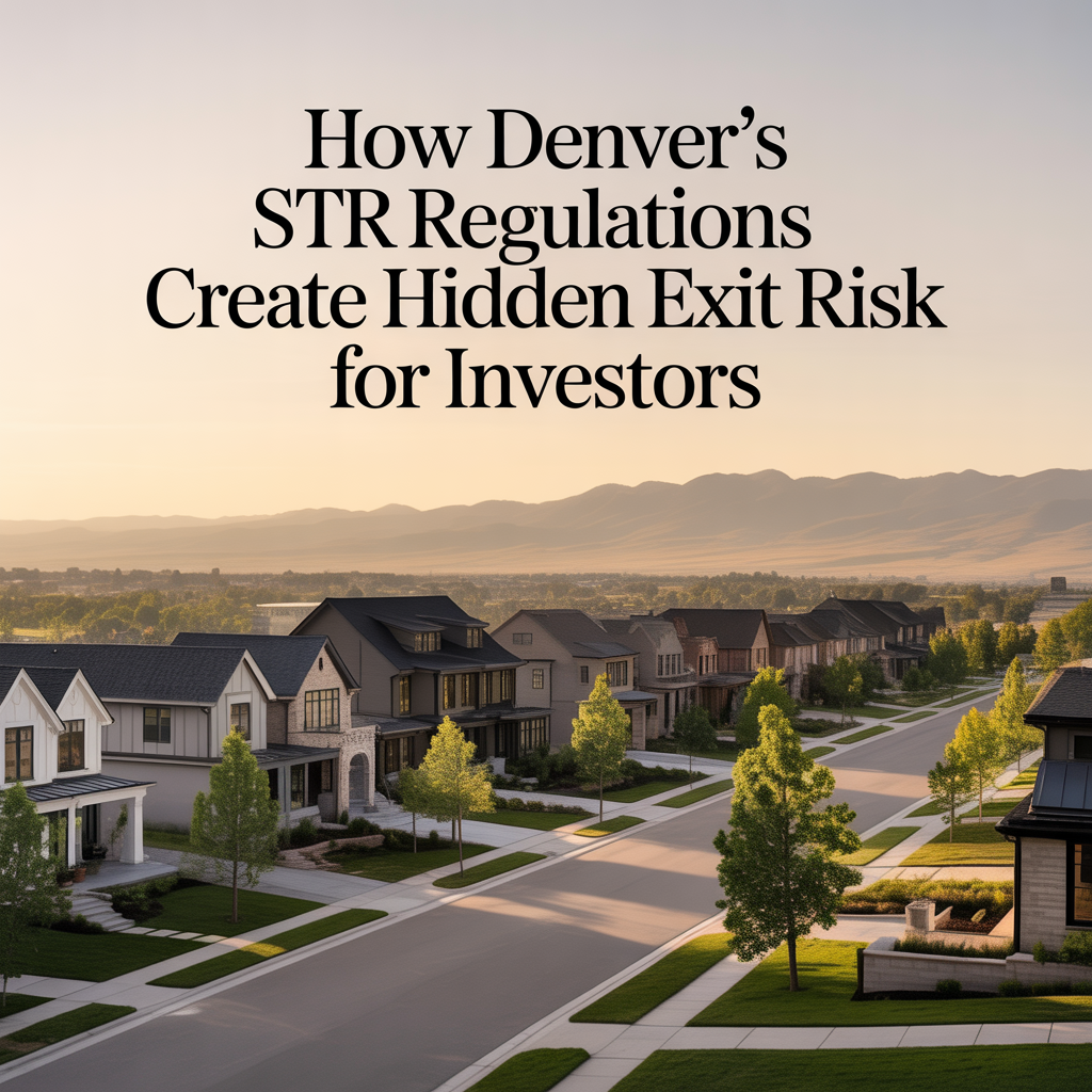 How Denver&rsquo;s STR Regulations Create Hidden Exit Risk for Investors