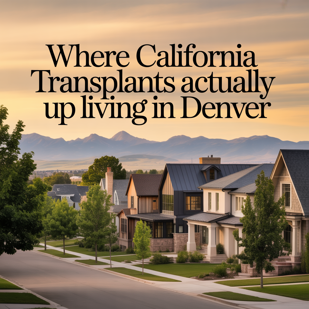 Where California Transplants Actually End Up Living in Denver