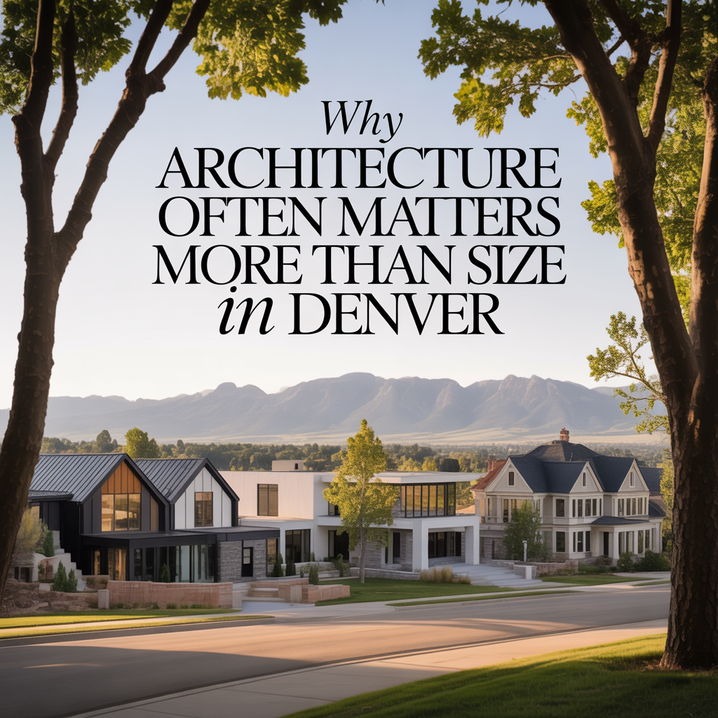Why Architecture Often Matters More Than Size in Denver