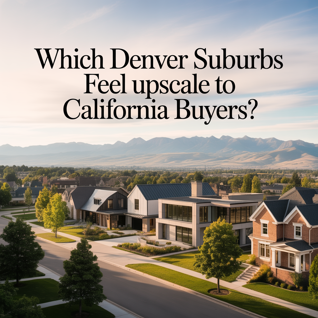 Which Denver Suburbs Feel Upscale To California Buyers?