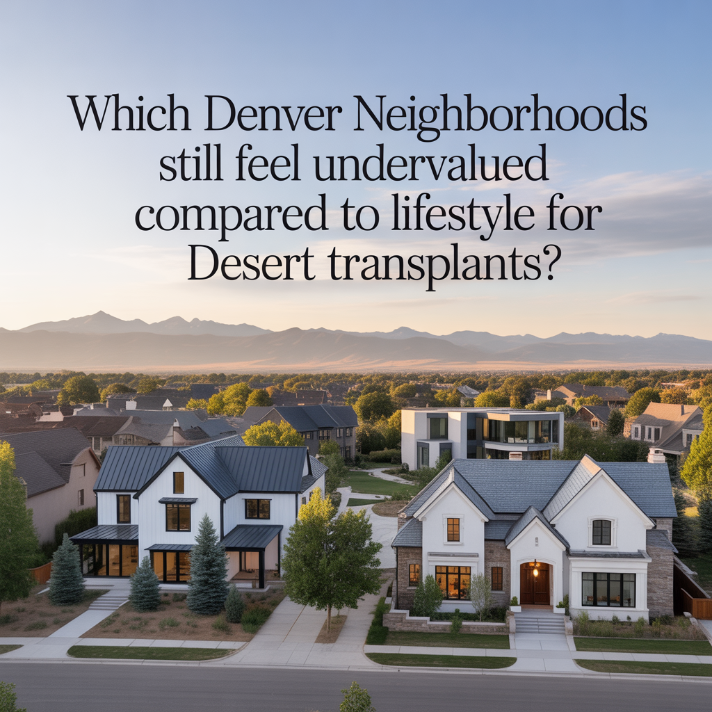 Which Denver Neighborhoods Still Feel Undervalued Compared to Lifestyle for Desert Transplants?