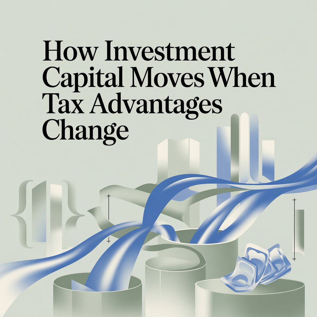 How Investment Capital Moves When Tax Advantages Change
