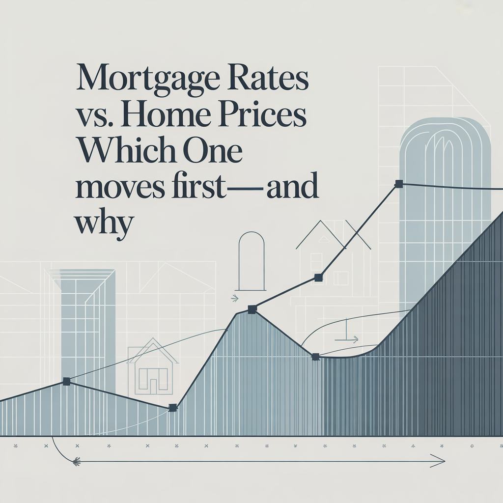 Mortgage Rates vs. Home Prices: Which One Moves First—and Why