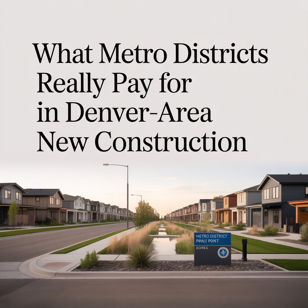 What Metro Districts Really Pay For in Denver-Area New Construction