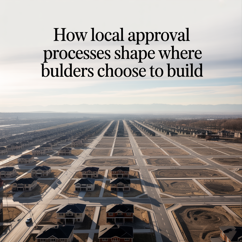 How Local Approval Processes Shape Where Builders Choose to Build