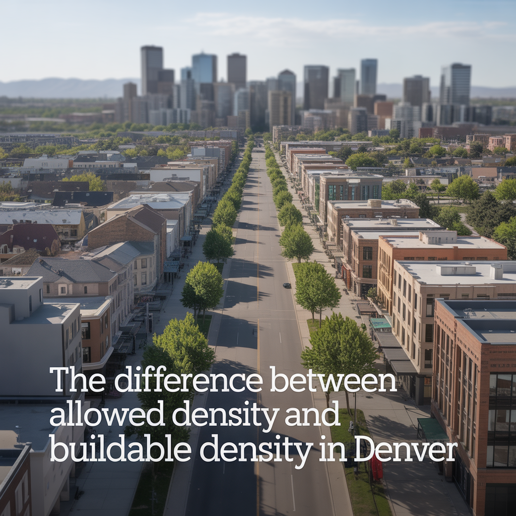 The Difference Between Allowed Density and Buildable Density in Denver