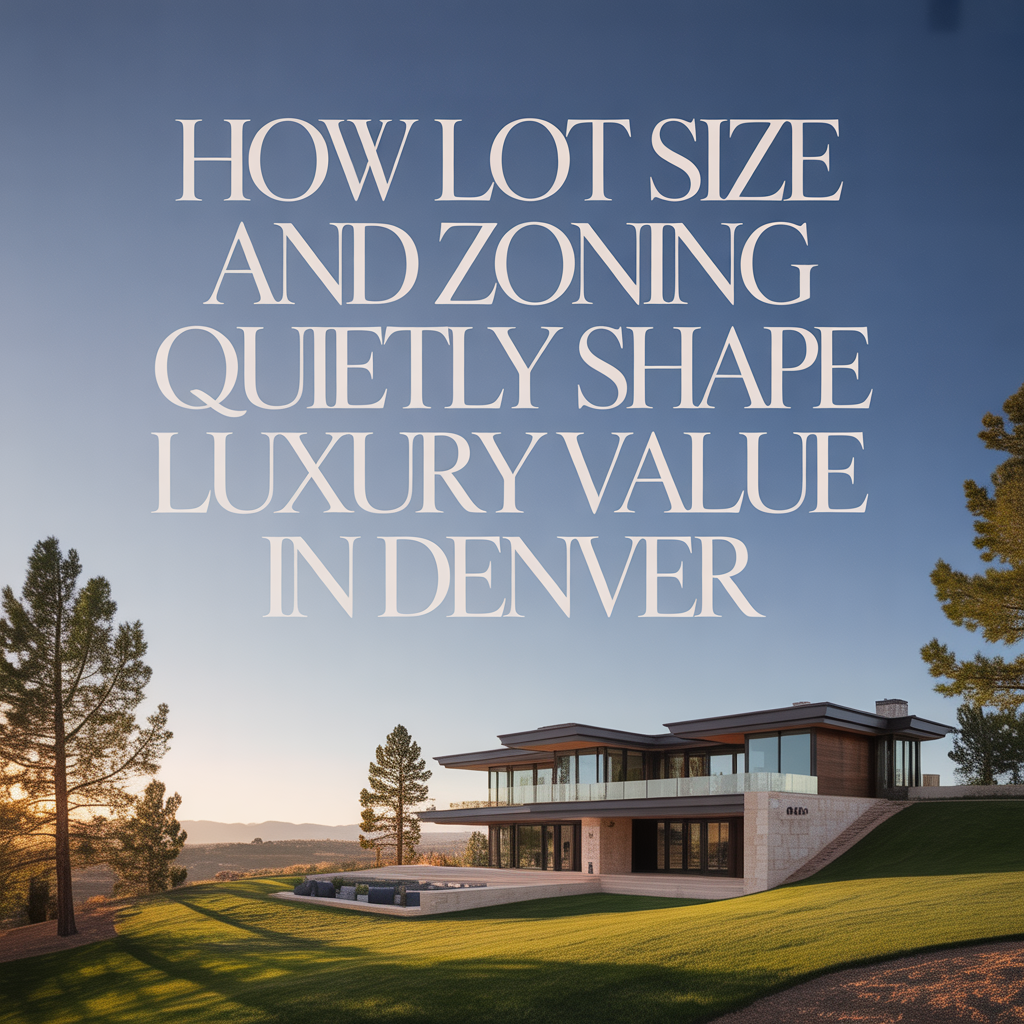 How Lot Size and Zoning Quietly Shape Luxury Value in Denver