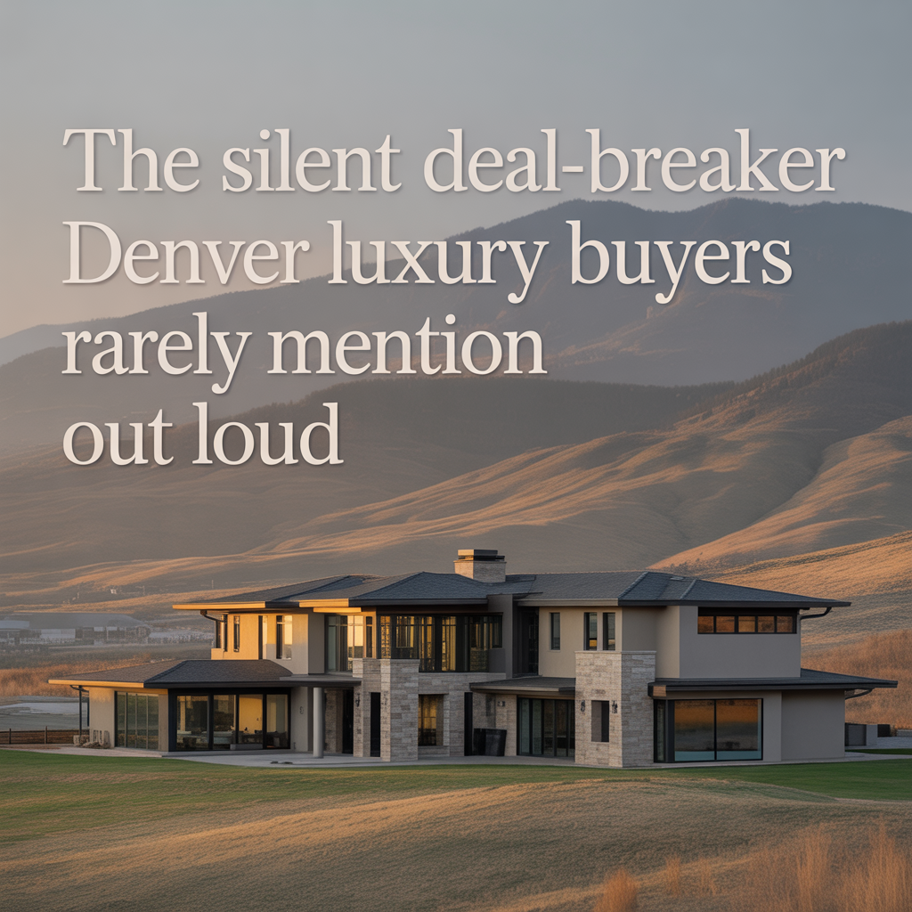 The Silent Deal-Breaker Denver Luxury Buyers Rarely Mention Out Loud