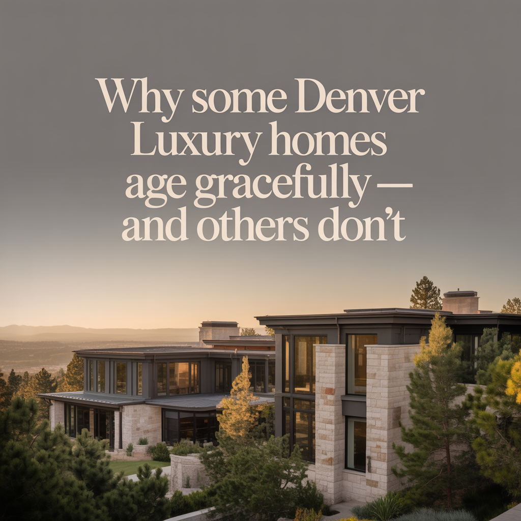 Why Some Denver Luxury Homes Age Gracefully &mdash; and Others Don&rsquo;t