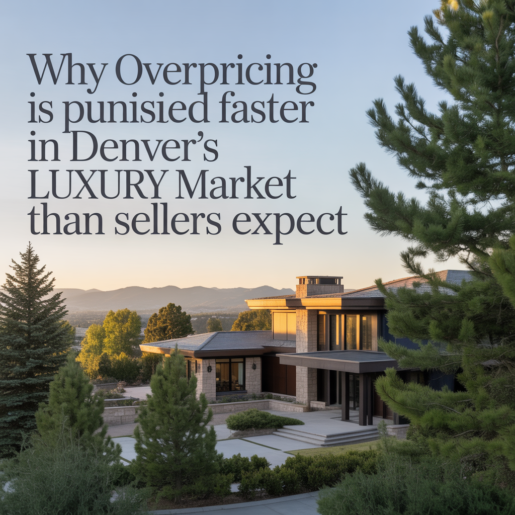 Why Overpricing Is Punished Faster in Denver&rsquo;s Luxury Market Than Sellers Expect