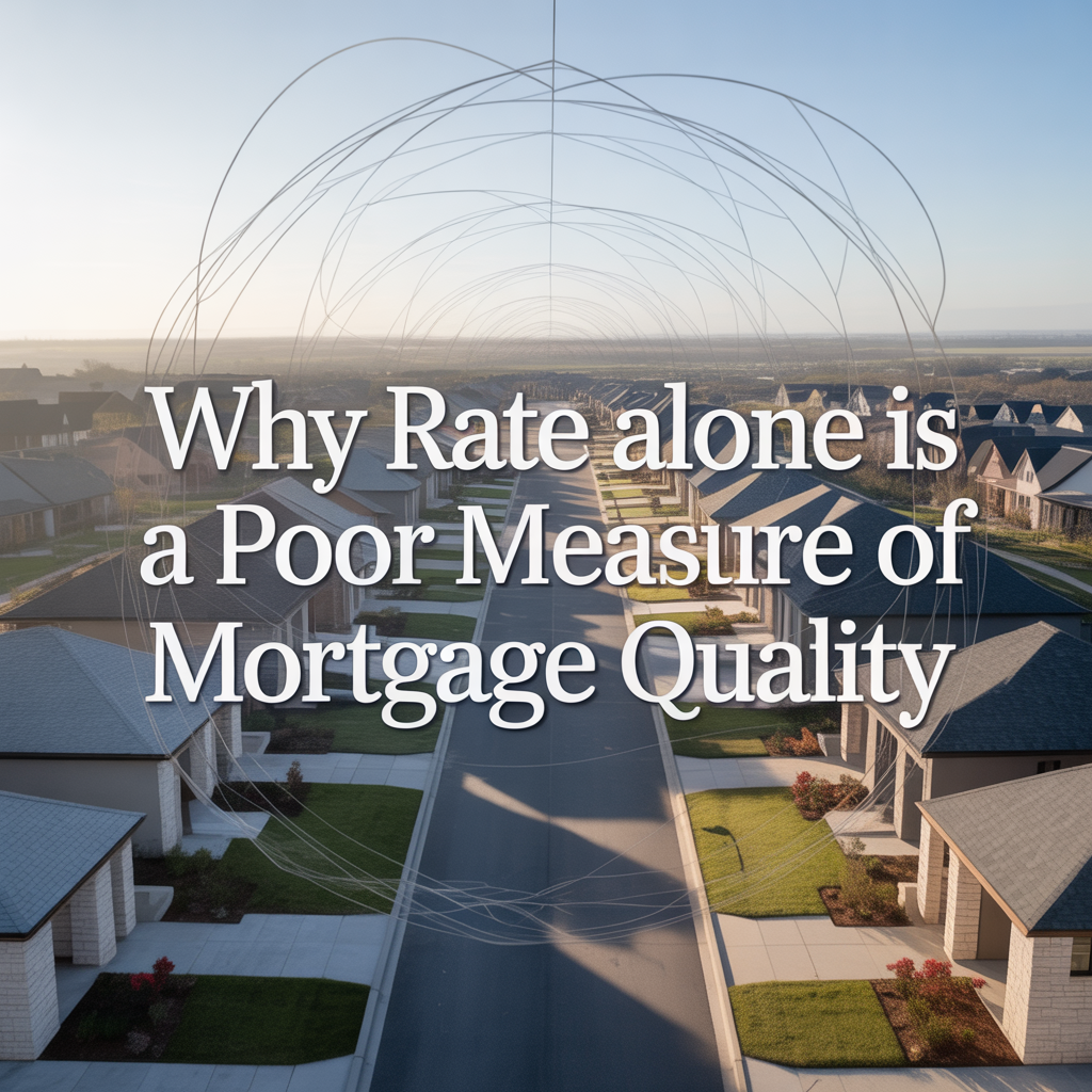 Why Rate Alone Is a Poor Measure of Mortgage Quality