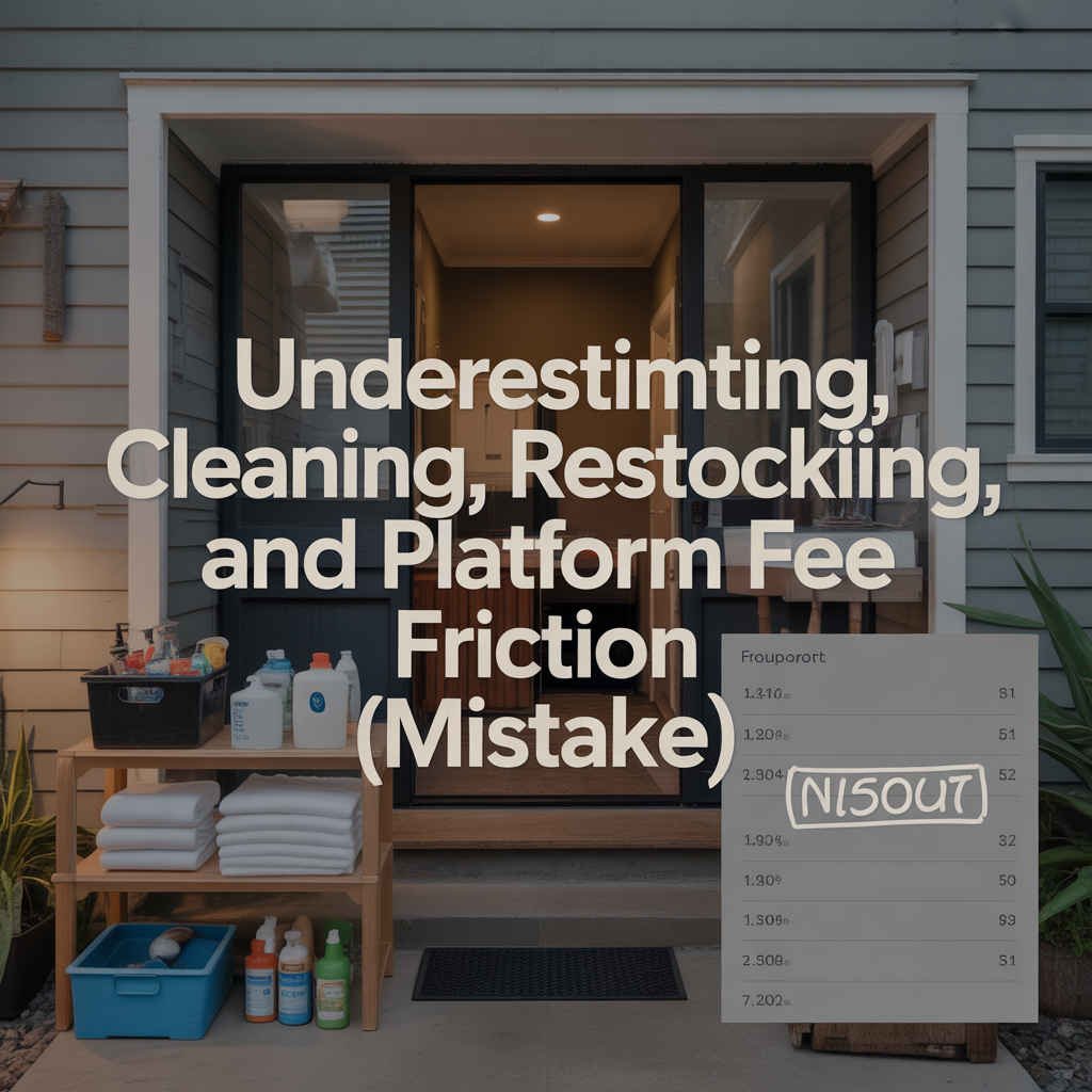 Underestimating cleaning, restocking, and platform fee friction (MISTAKE)