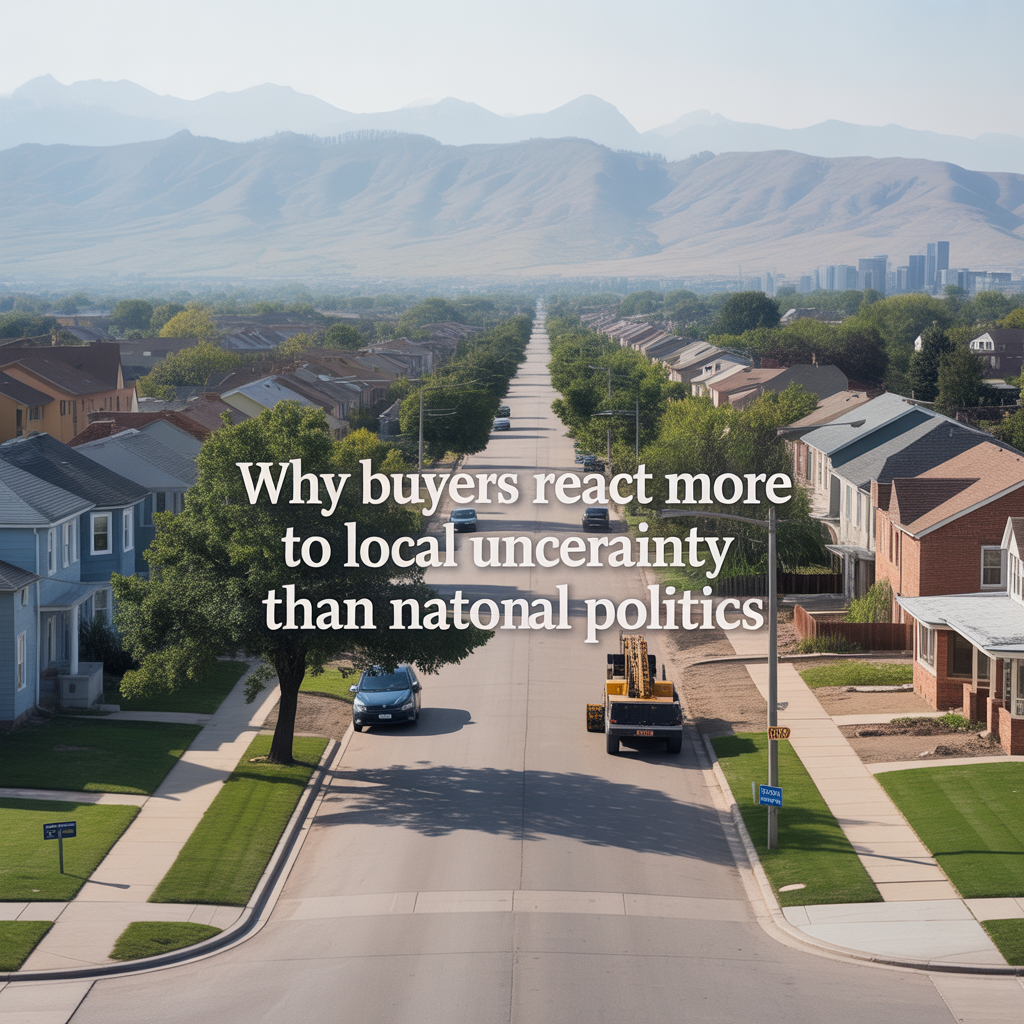 Why Buyers React More to Local Uncertainty Than National Politics