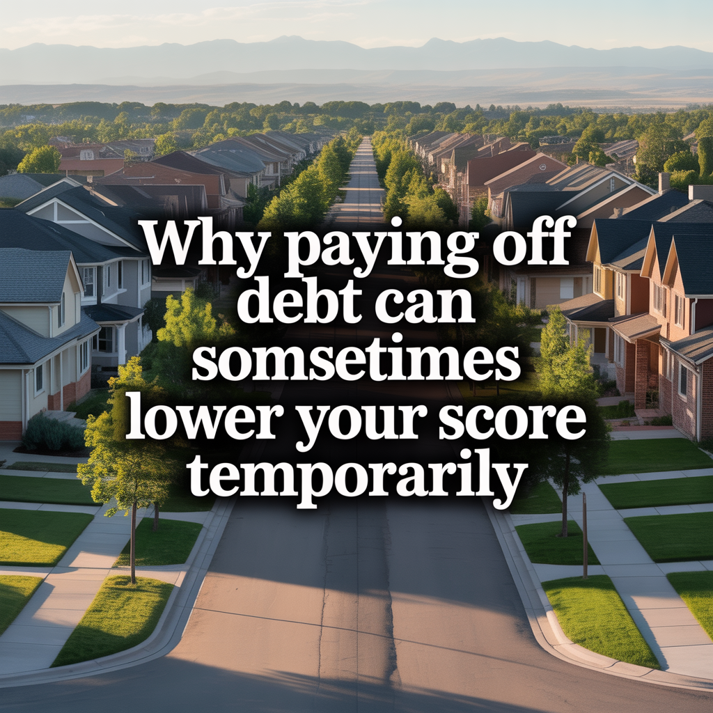 Why Paying Off Debt Can Sometimes Lower Your Score Temporarily