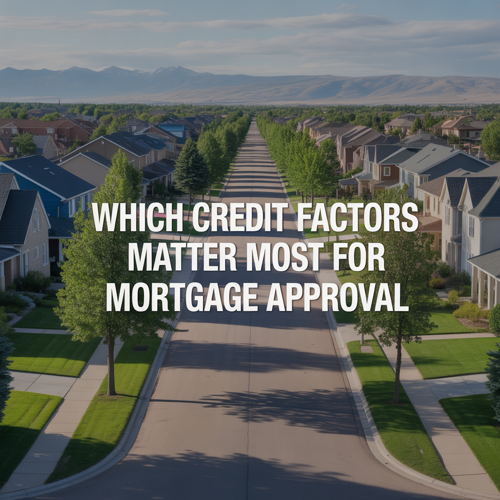 Which Credit Factors Matter Most for Mortgage Approval