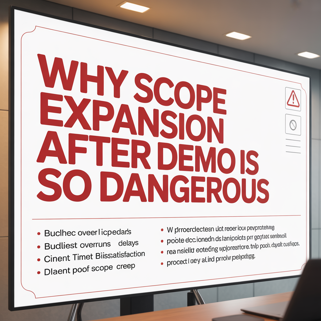 Why Scope Expansion After Demo Is So Dangerous