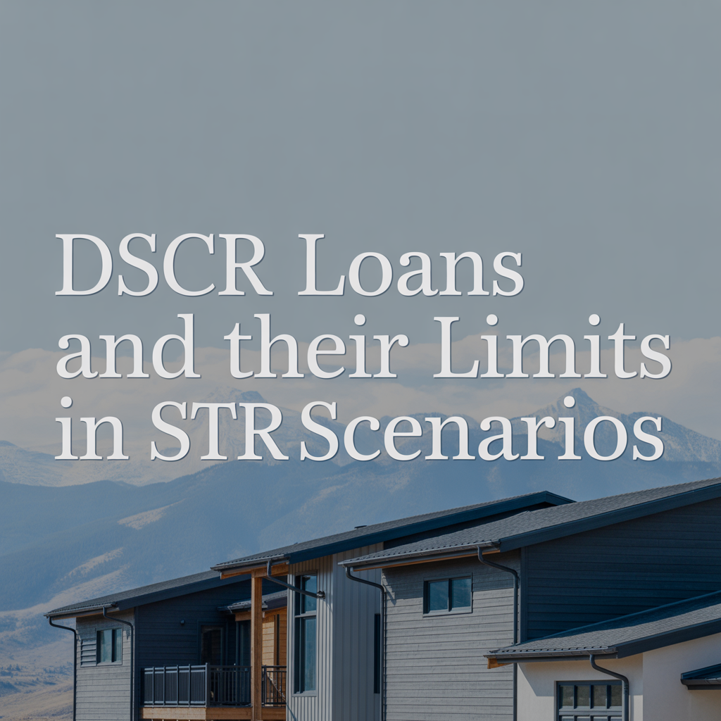 DSCR Loans and Their Limits in STR Scenarios