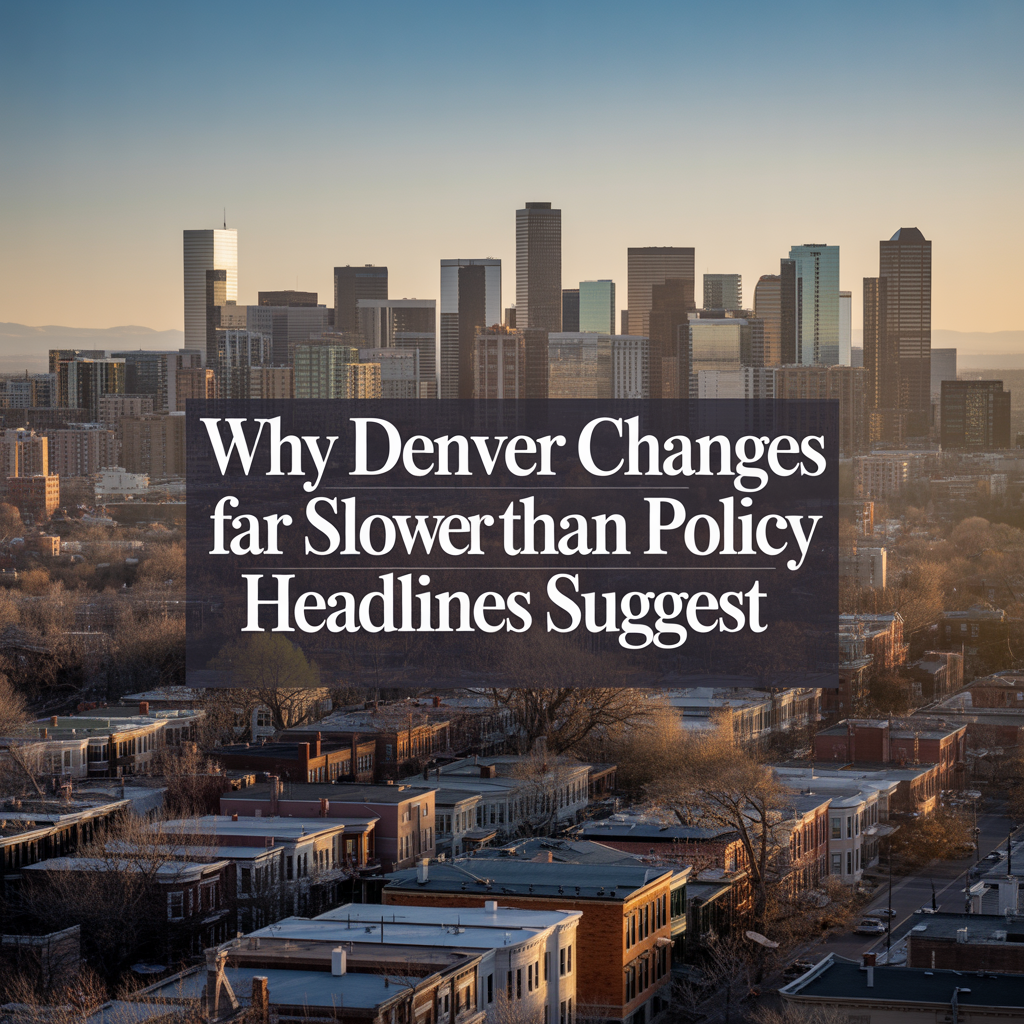 Why Denver Changes Far Slower Than Policy Headlines Suggest