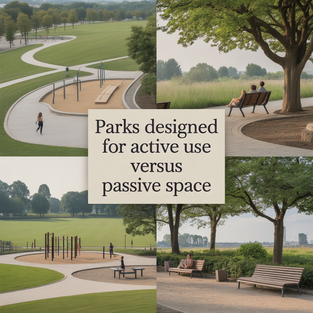 Parks Designed for Active Use Versus Passive Space