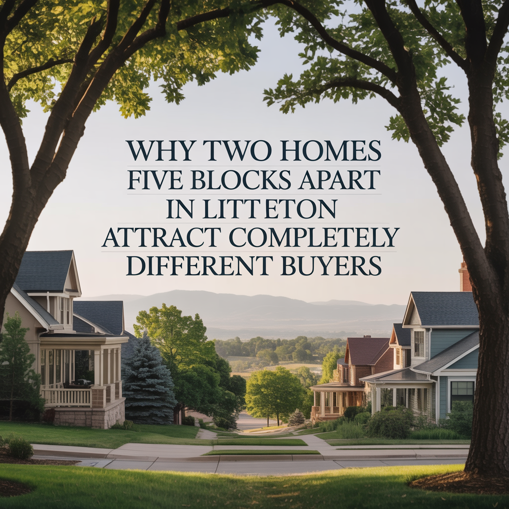 Why Two Homes Five Blocks Apart in Littleton Attract Completely Different Buyers