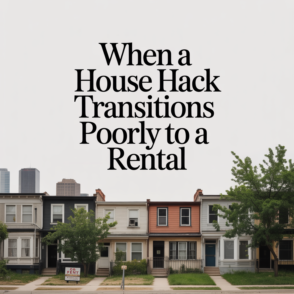 When a House Hack Transitions Poorly to a Rental