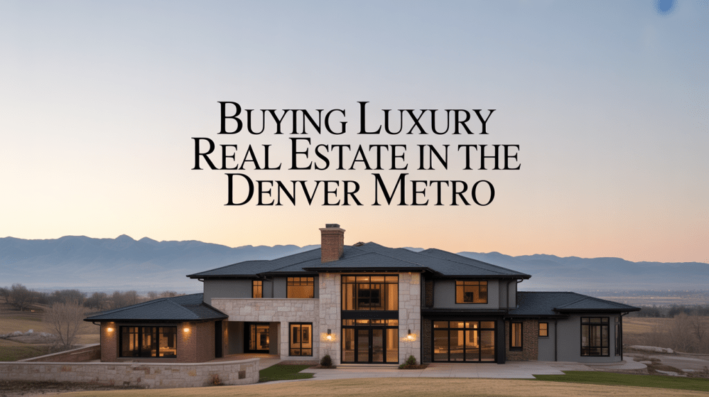 Modern luxury home with mountain views in the Denver metro area, illustrating high-end real estate opportunities.