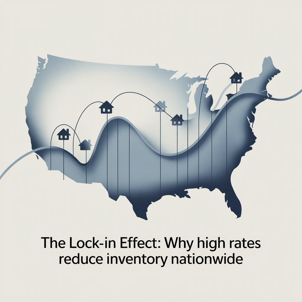 The Lock-In Effect: Why High Rates Reduce Inventory Nationwide