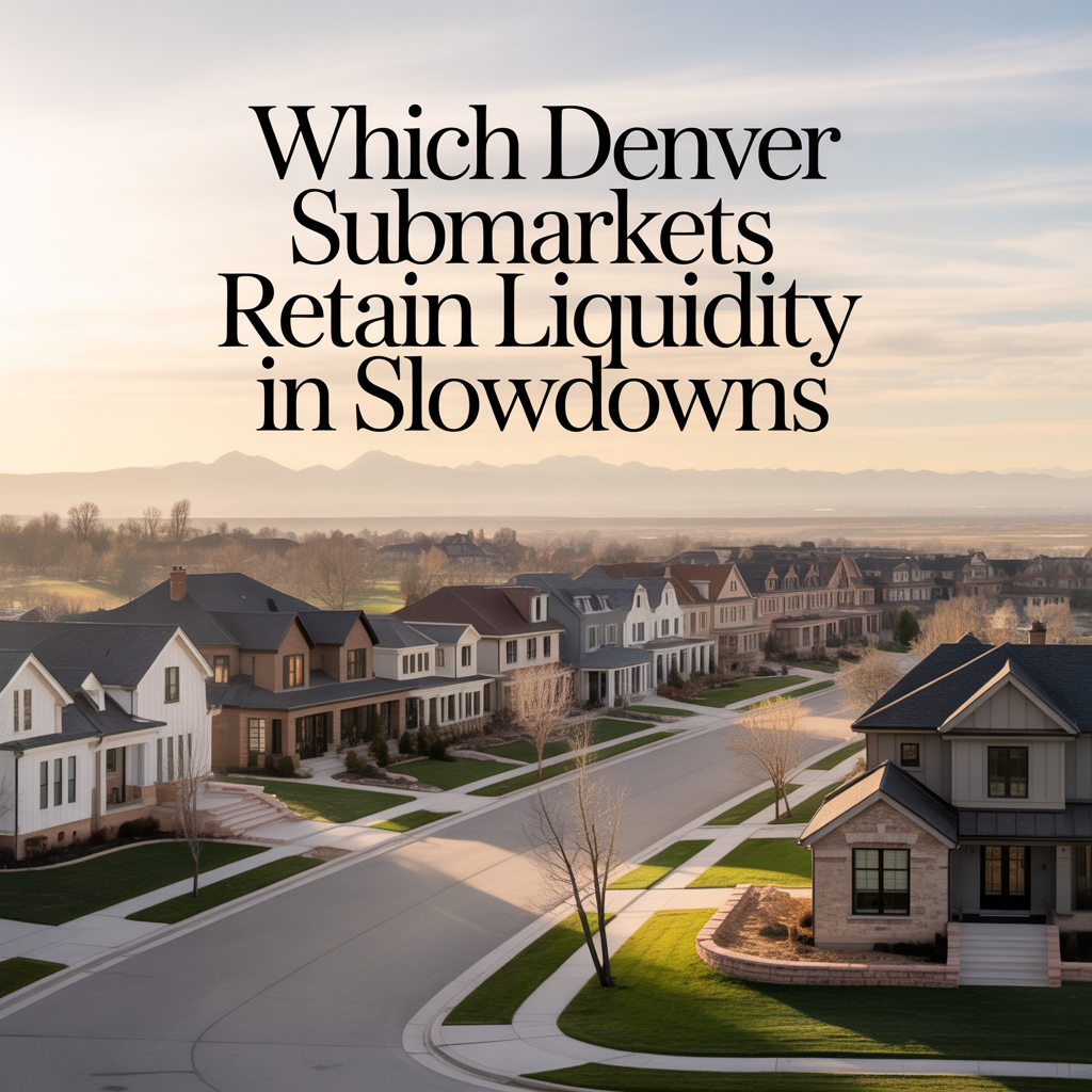 Which Denver Submarkets Retain Liquidity in Slowdowns