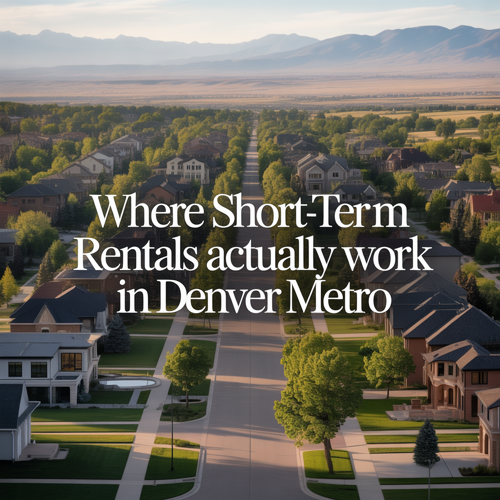 Where Short-Term Rentals Actually Work in Denver Metro