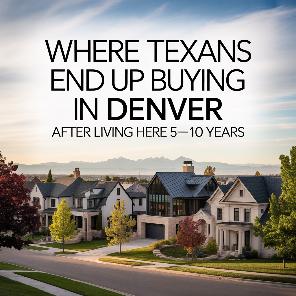 Where Texans End Up Buying in Denver After Living Here 5&ndash;10 Years