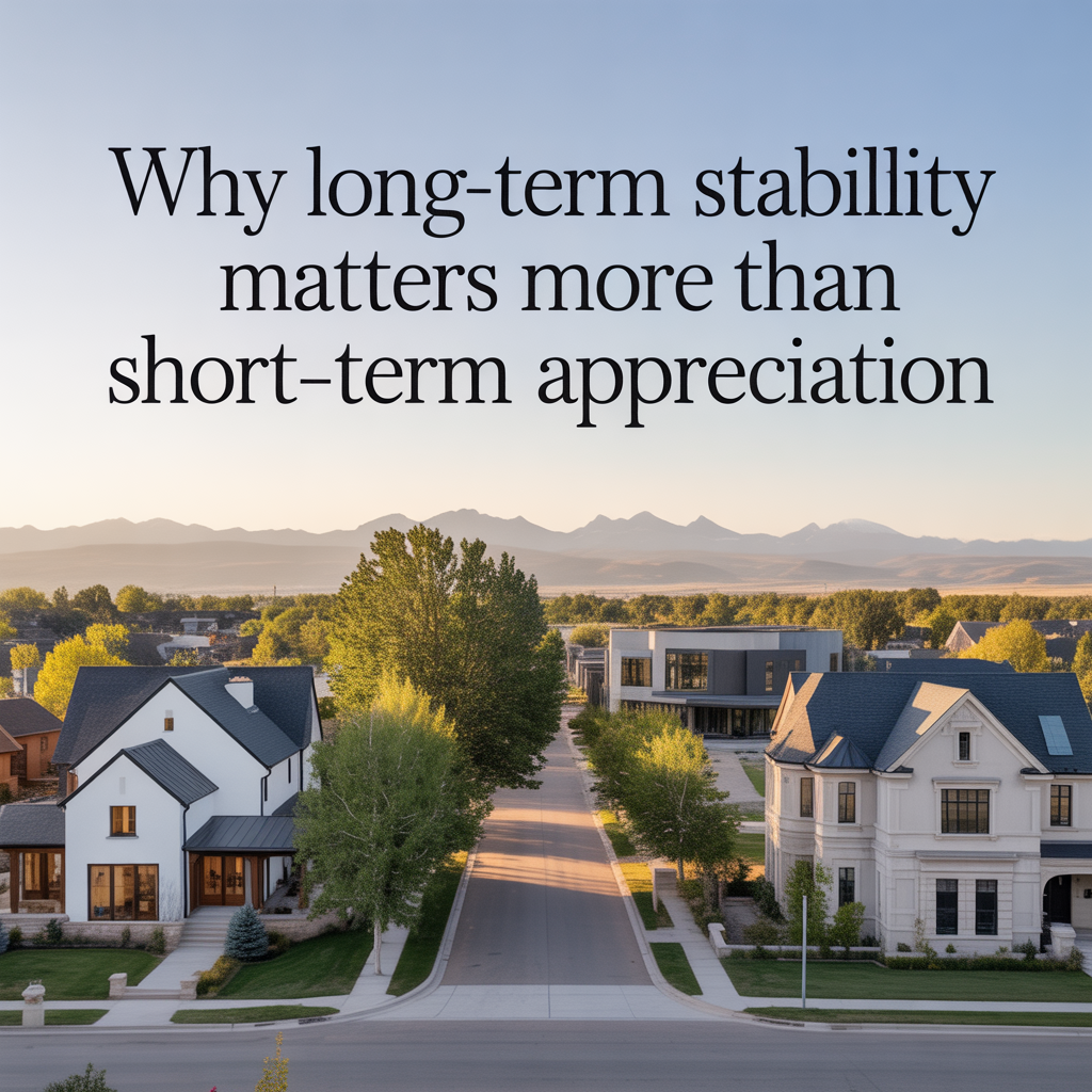 Why Long-Term Stability Matters More Than Short-Term Appreciation
