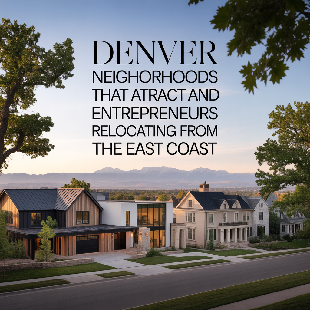 Denver Neighborhoods That Attract Professionals and Entrepreneurs Relocating from the East Coast