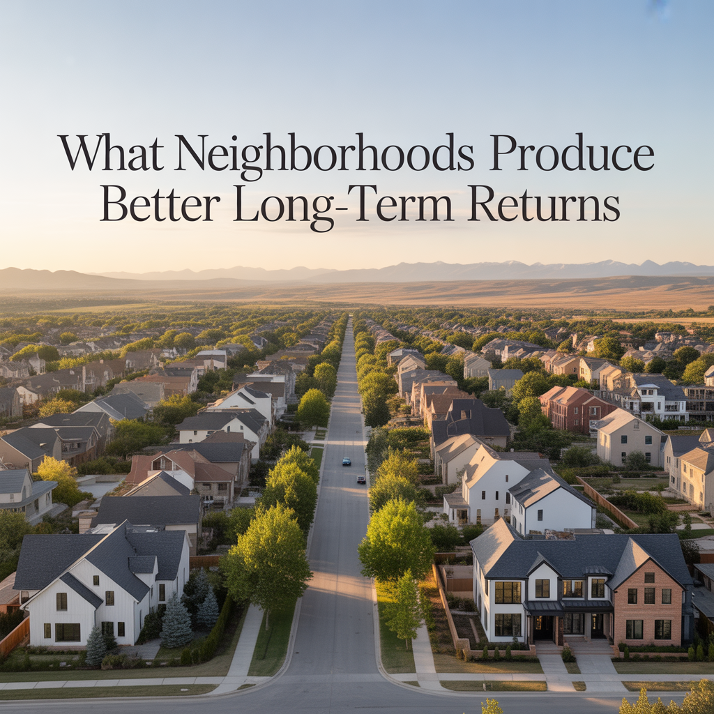 What Neighborhoods Produce Better Long-Term Returns