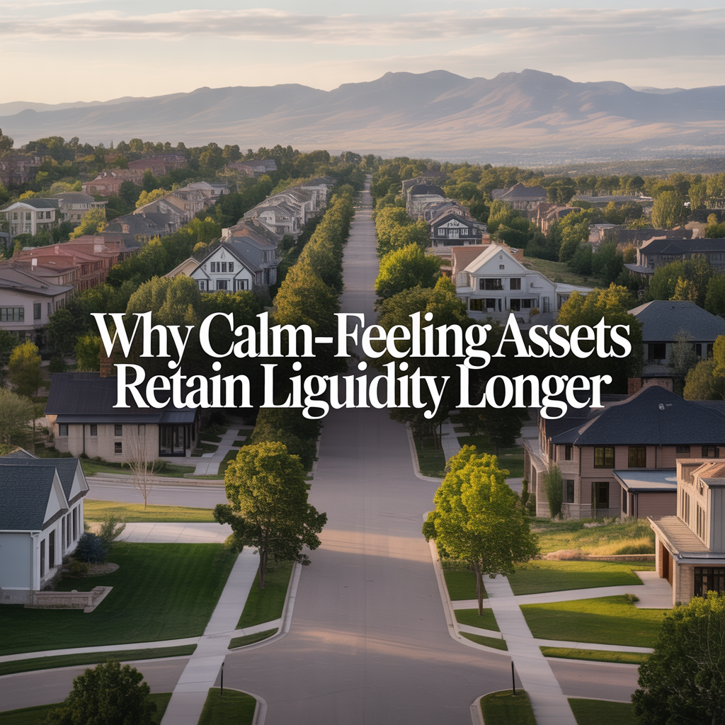 Why Calm-Feeling Assets Retain Liquidity Longer