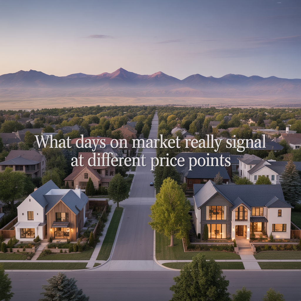 What Days on Market Really Signal at Different Price Points