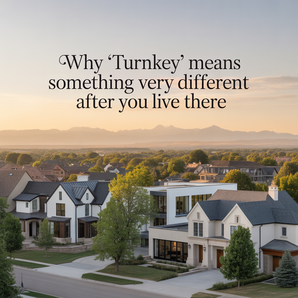 Why &ldquo;Turnkey&rdquo; Means Something Very Different After You Live There