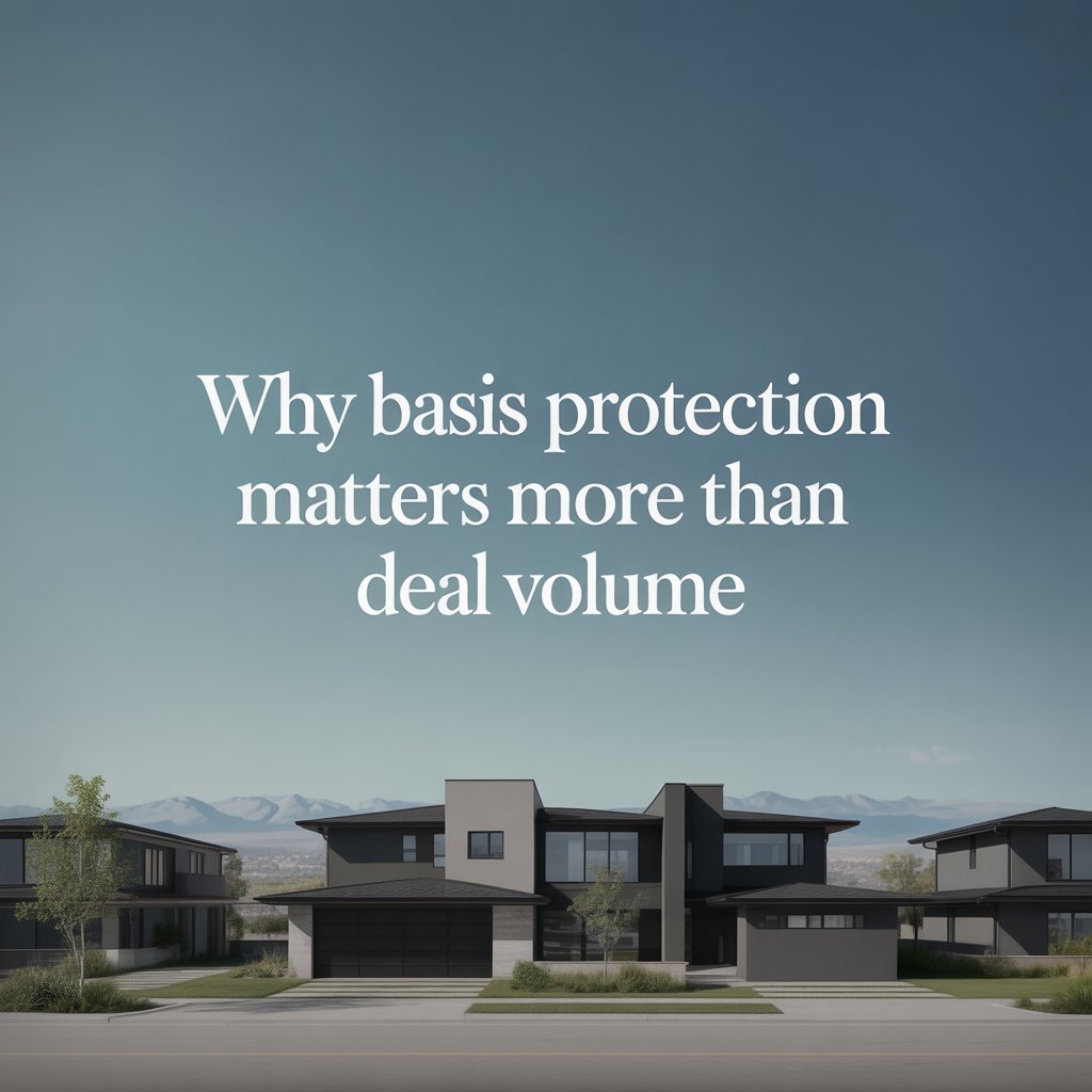 Why Basis Protection Matters More Than Deal Volume