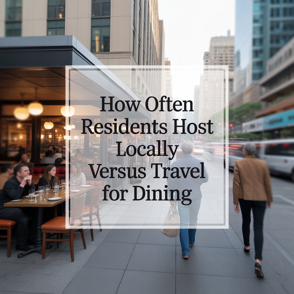 How Often Residents Host Locally Versus Travel for Dining