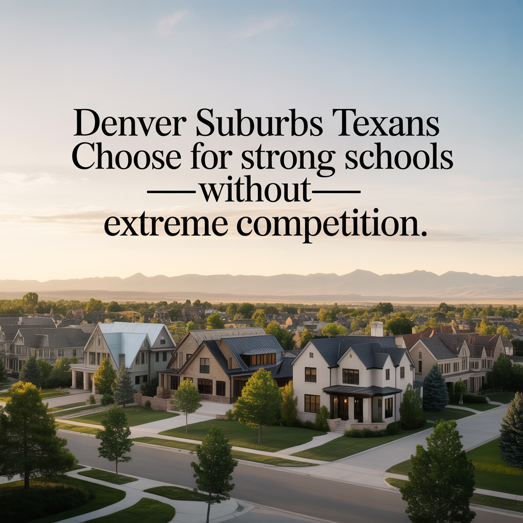Denver Suburbs Texans Choose for Strong Schools&mdash;Without Extreme Competition
